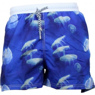 Arthur | Short de bain bleu Méduses en polyester - BFOMEDUSE