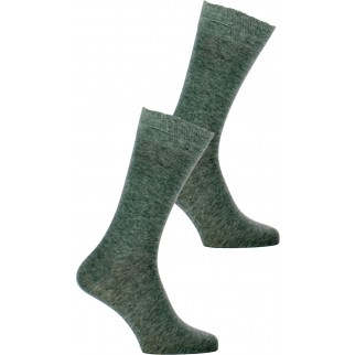 Burlington | Lot de 2 paires de chaussettes grises en coton stretch et polyamide - Everyday