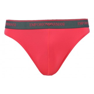 Emporio Armani | String rose en polyamide stretch - Essential microfiber