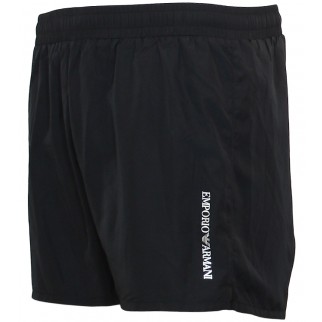 Emporio Armani | Short de bain noir en polyester - Ultra light packable (Gauche)