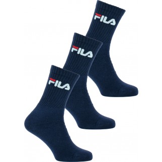 Fila | Lot de 3 paires de chaussettes bleues en coton stretch et polyester - F9505