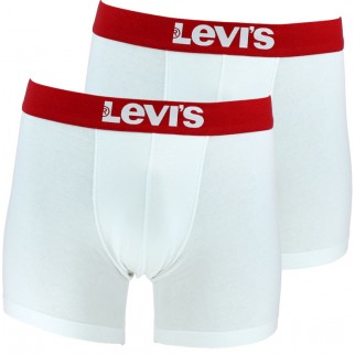 Levi's | Lot de 2 boxers longs blancs en coton stretch - 200sf